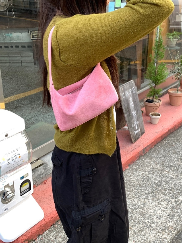 ANNA AMMONS Strawberry Pink Hobo Bag - Chic Leather Handbag for Women - ANNA AMMONS